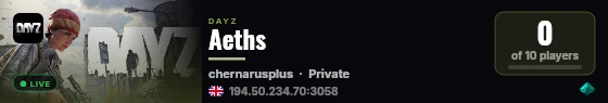 Aeths live status badge