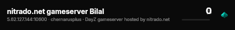 nitrado.net gameserver Bilal live status badge