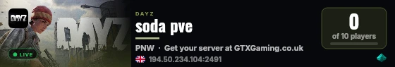 soda pve live status badge