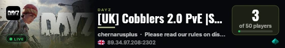 [UK] Cobblers 2.0 PvE |Skills|Trader|AIBots|Quest|CustomAreas| live status badge