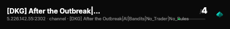 [DKG] After the Outbreak|AI|Bandits|No_Trader|No_Rules live status badge
