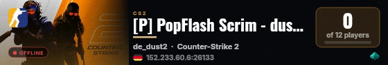 [P] PopFlash Scrim - dusseldorf - 12 live status badge