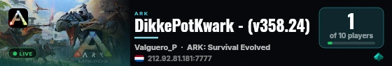 DikkePotKwark - (v358.24) live status badge