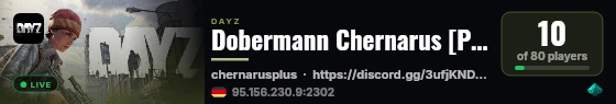 Dobermann Chernarus [PVP/PVE-GER/ENG]  NEW IP live status badge