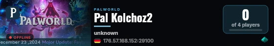Pal Kolchoz2 live status badge