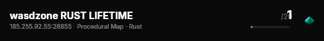 wasdzone RUST LIFETIME live status badge