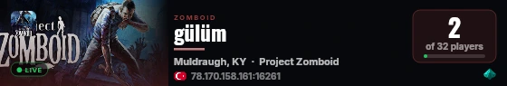 gülüm live status badge