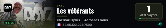 Les vétérants live status badge