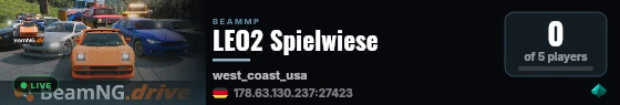 LEO2 Spielwiese live status badge