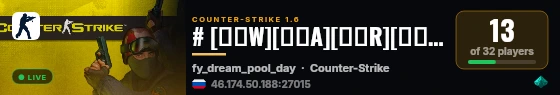 # [̲̅W][̲̅A][̲̅R][̲̅3][̲̅F][̲̅T] CS-DREAM | WARCRAFT live status badge