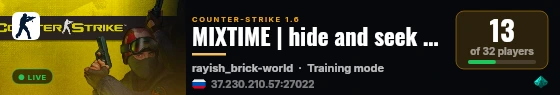 MIXTIME | hide and seek | 100aa live status badge