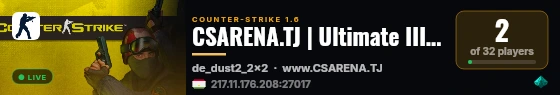 CSARENA.TJ | Ultimate III (--:--) live status badge
