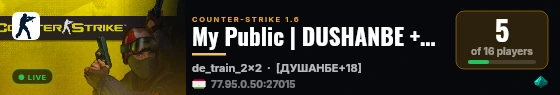 My Public | DUSHANBE +18 (19:34) live status badge