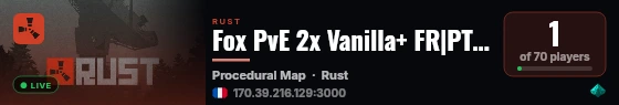 Fox PvE 2x Vanilla+ FR|PT|ES|CH|CA|BE live status badge