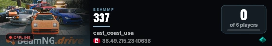 337 live status badge