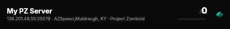 My PZ Server live status badge