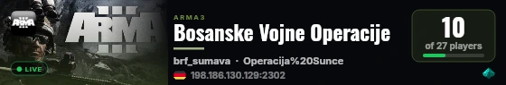 Bosanske Vojne Operacije live status badge