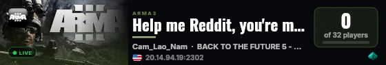 Help me Reddit, you're my only hope live status badge