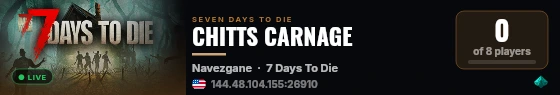 CHITTS CARNAGE live status badge