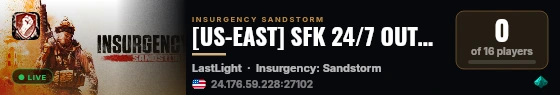 [US-EAST] SFK 24/7 OUTPOST CO-OP SERVER live status badge