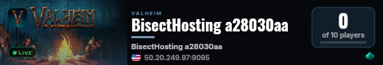 BisectHosting a28030aa live status badge