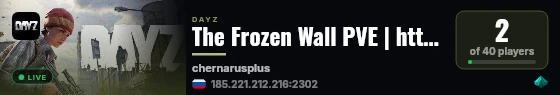 The Frozen Wall PVE | https://discord.gg/KSFhrCKyyG  | live status badge