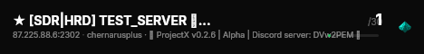 ★ [SDR|HRD] TEST_SERVER ❌ NO_SAVE [PVE|RUS] ★ live status badge