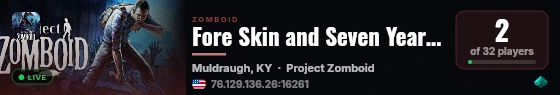 Fore Skin and Seven Years Ago live status badge
