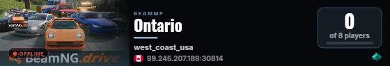 Ontario live status badge