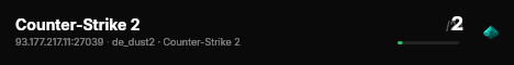 Counter-Strike 2 live status badge