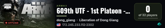 609th UTF - 1st Platoon - Liberation Of Dong Giang live status badge