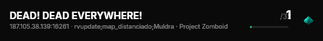 DEAD! DEAD EVERYWHERE! live status badge