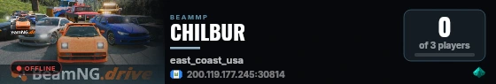 CHILBUR live status badge