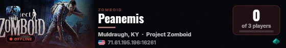 Peanemis live status badge