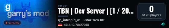 TBN | Dev Server | [1 / 20] [v2.1.0] live status badge