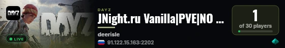 JNight.ru Vanilla|PVE|NO KOS|DeerIsle live status badge