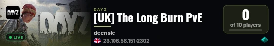 [UK] The Long Burn PvE live status badge
