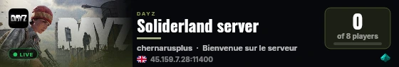 Soliderland server live status badge