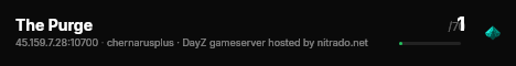 The Purge live status badge