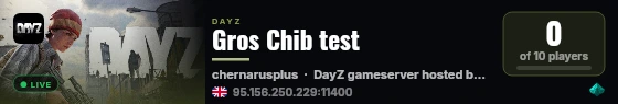 Gros Chib test live status badge