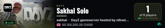 Sakhal Solo live status badge