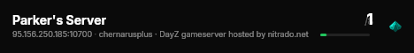 Parker's Server live status badge
