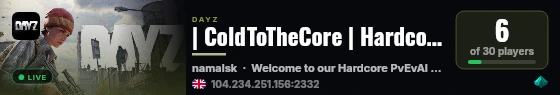 | ColdToTheCore | Hardcore PvEvAI Experience |AI Focused| live status badge