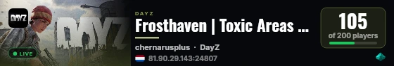 Frosthaven | Toxic Areas | RaidTime | Group Quests | MODDED EU | Enhanced Guns live status badge