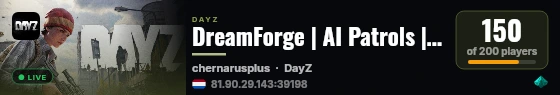 DreamForge | AI Patrols | DEER ISLE [MOD] | Loot Boost | Quests | Boss Zombies live status badge