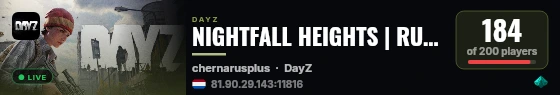 NIGHTFALL HEIGHTS | RU STEALTH | Raid Weekend | Limited Guns | Silencers++ | Zombies Hear Everything live status badge