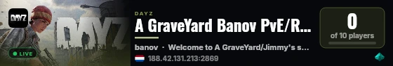 A GraveYard Banov PvE/Roaming Ai's/Trader live status badge