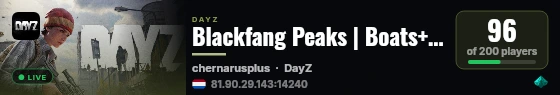 Blackfang Peaks | Boats++ | Fishing Quests | BaseBuilding on Islands | Loot Balanced | Chernorus Island Hop live status badge