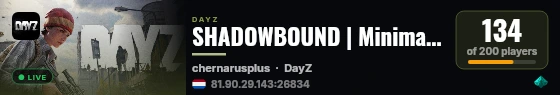 SHADOWBOUND | Minimal HUD | No Party System | Custom Spawn | Lone Survivor | Loot Random live status badge