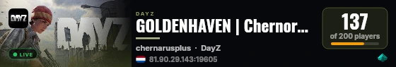 GOLDENHAVEN | Chernorus Extended | Seasonal Wipe | Guns Rework | Raid Tools++ | Lakes & Fishing live status badge